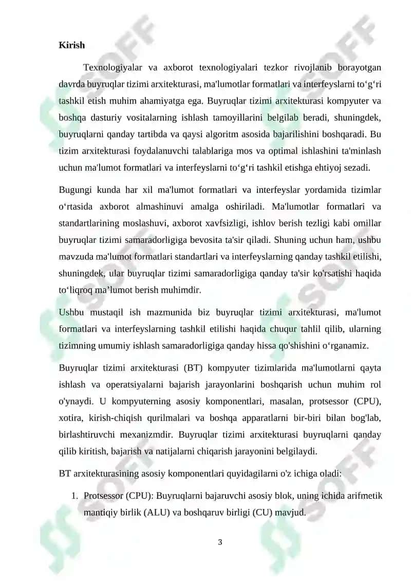 Buyruqlar tizimi arxitekturasi 3
