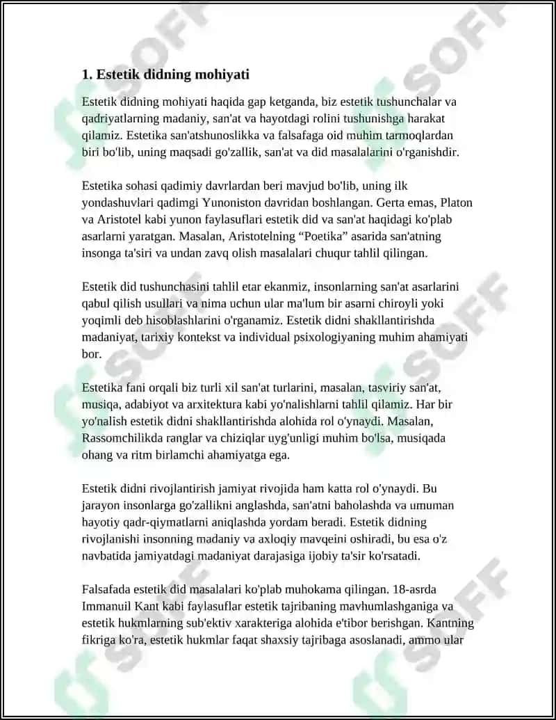 ESTETIK DID VA OLAMNI ESTETIK IDROK ETISHNING SHAXS KAMOLOTIGA TA'SIRI 3