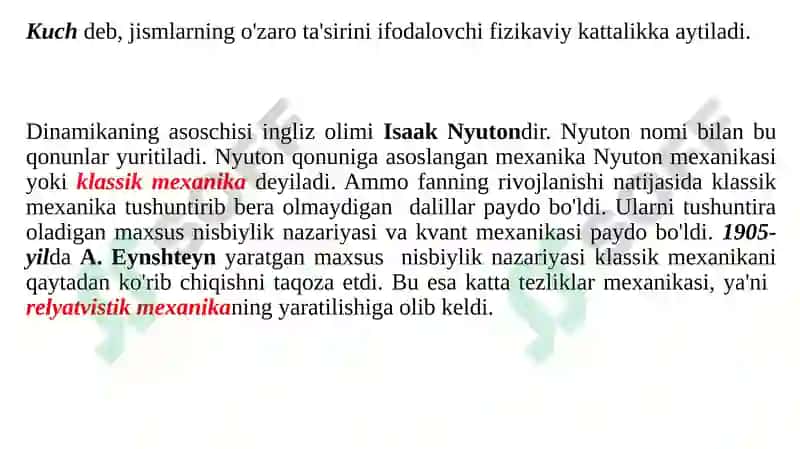 Nyuton qonunlari 3