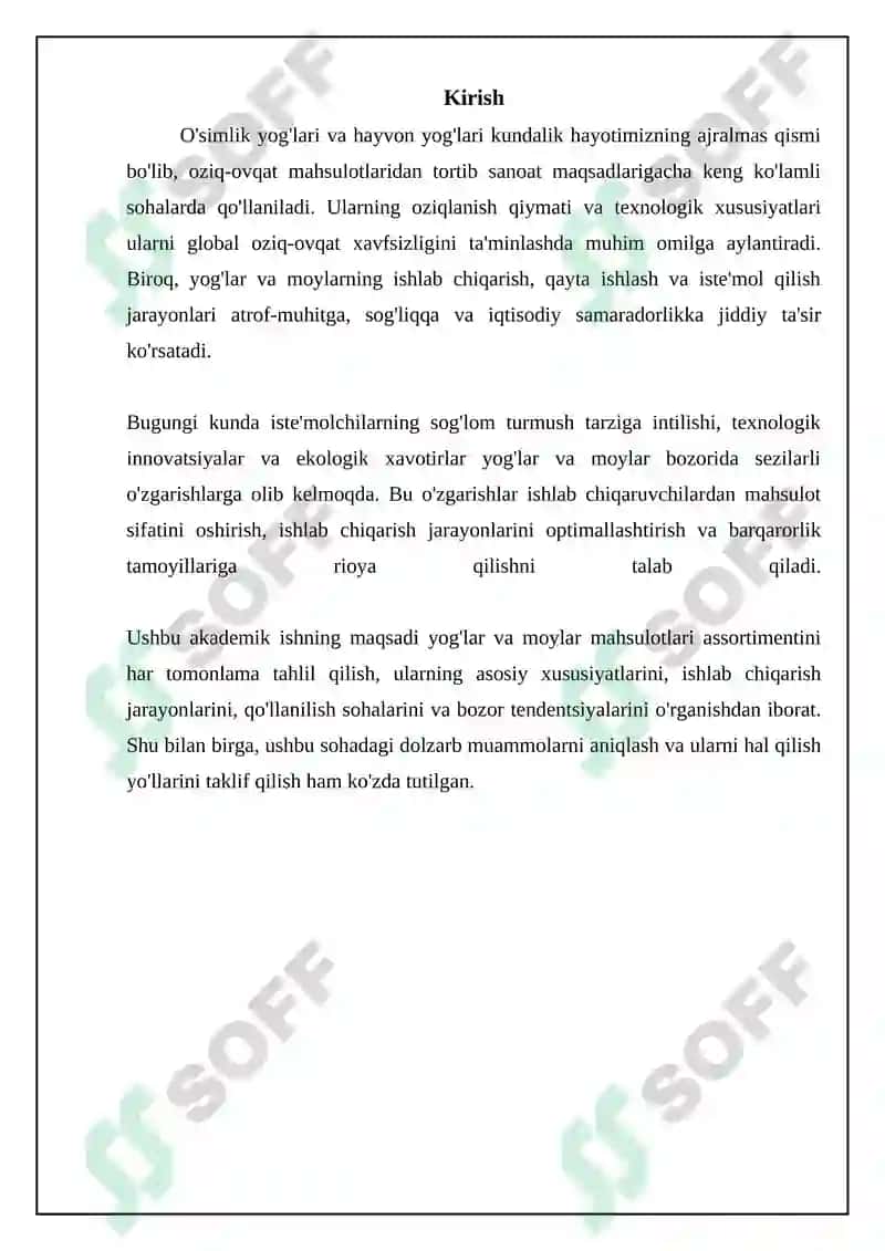 Yogʻ moy mahsulotlari assortimenti 3