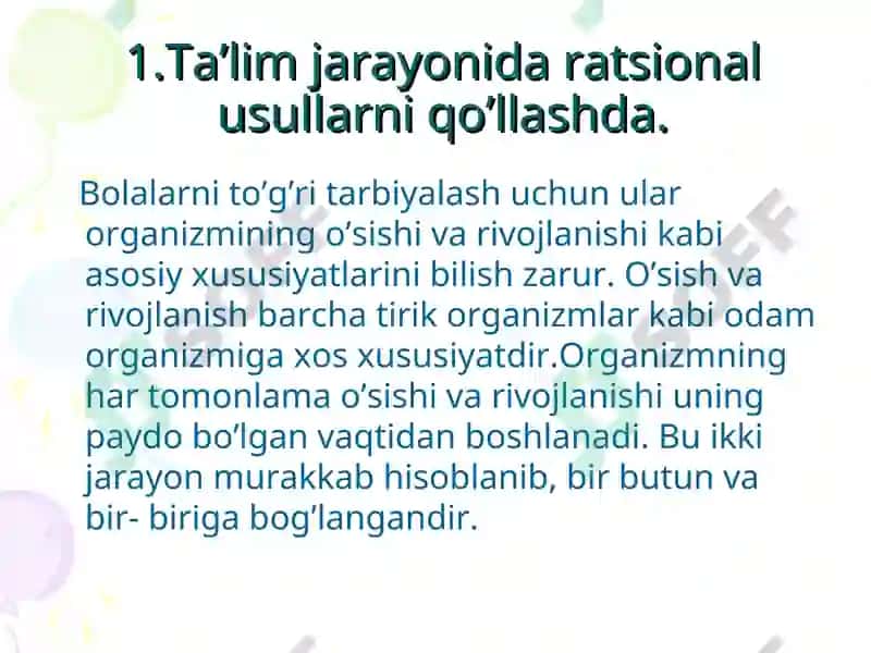Bolalarni aqliy jihatdan rivojlanishida o'lchash faoliyatning roli 3
