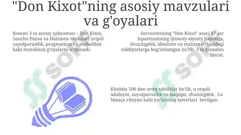 Servantesning"Don Kixot"asari 3