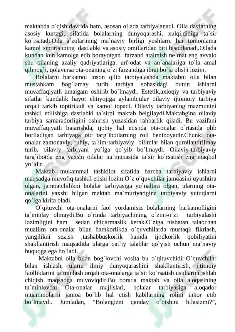 Yoshlarda Kitob O'qish Madaniyatini Shakllantirishda Oila va Maktab Hamkorligi 3