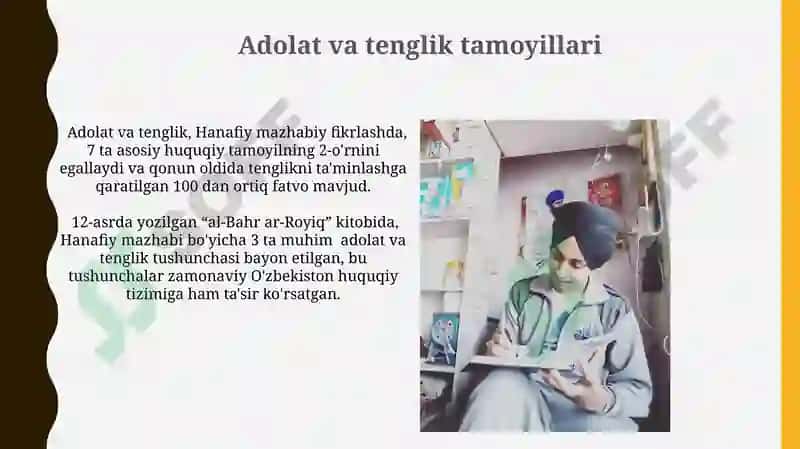 Adolat va Tenglik Tamoyillari 3