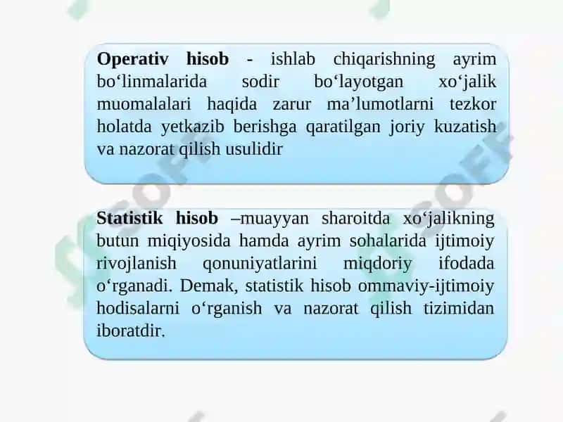 Buxgalteriya hisobi fanining mohiyati va predmeti 3