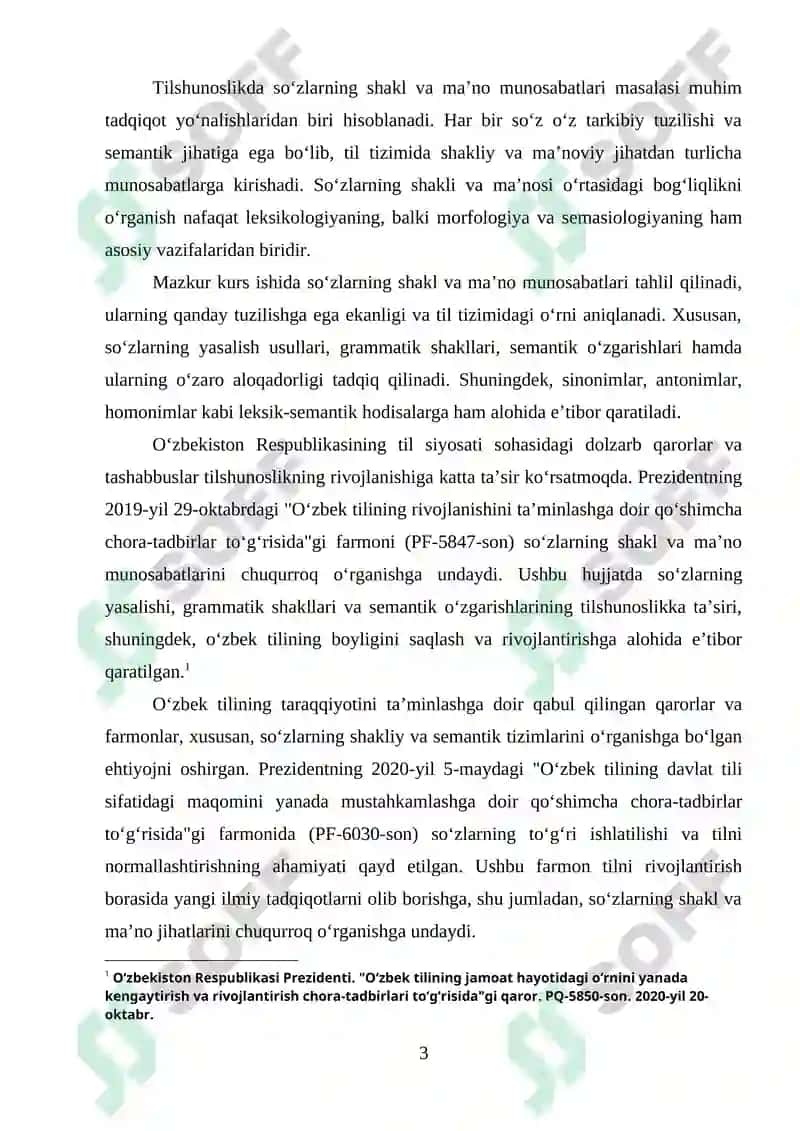 Soʻzlarning shakl va maʼno munosabatlari jihatidan tavsiflanishi 3