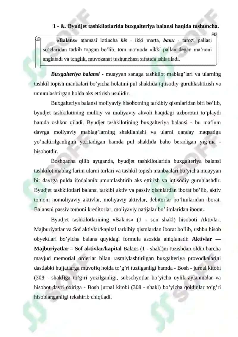 Byudjet tashkiilotlari buxgalteriya balansi 3