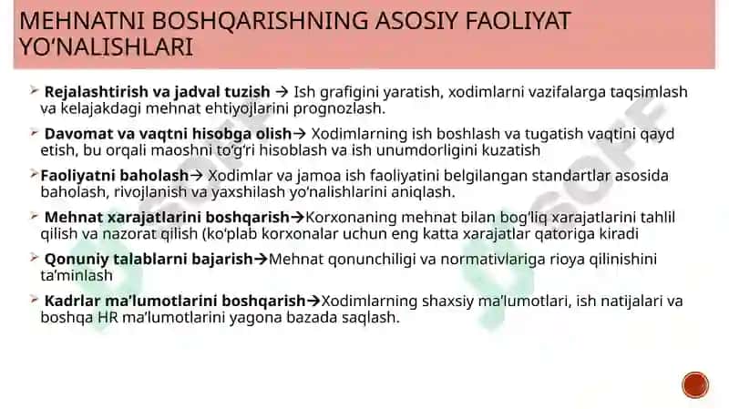 Mehnatni boshqarish usullari 3