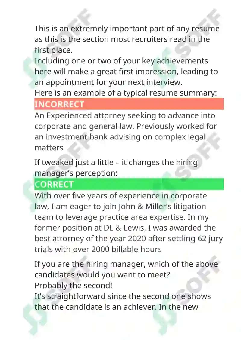 Resume Writing Guide 3