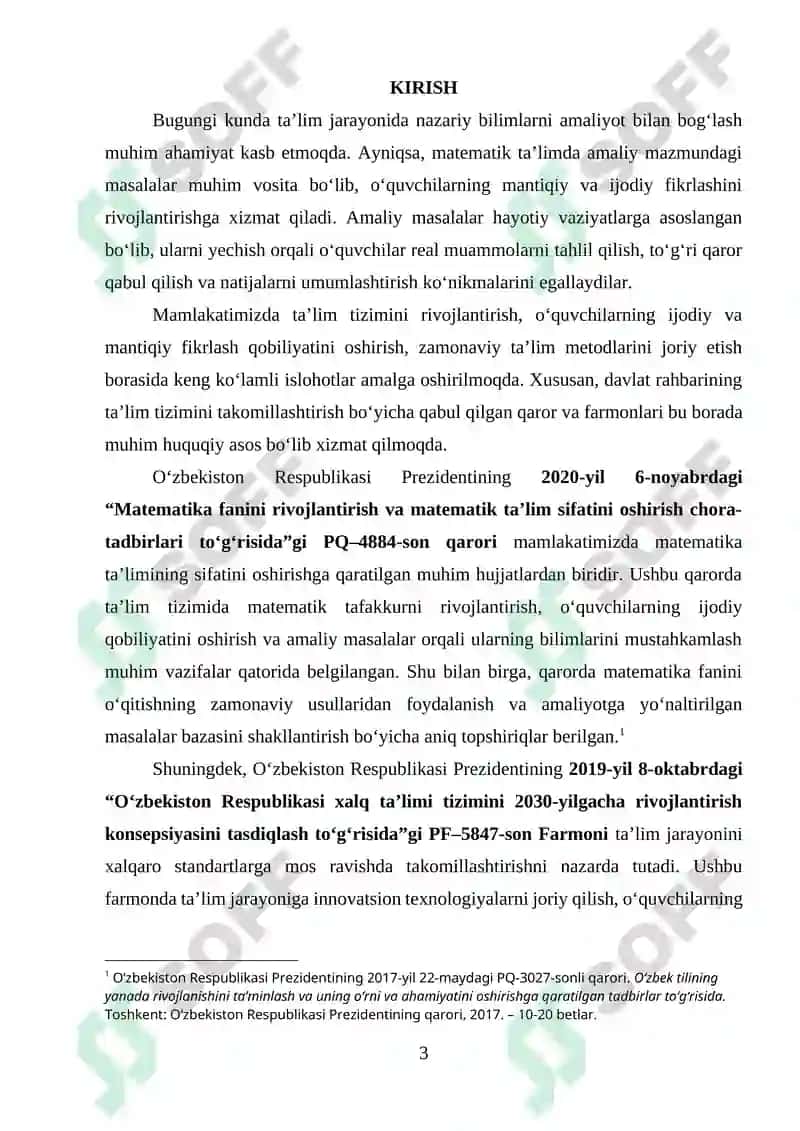 Amaliy mazmundagi masalalar tuzish va yechishni oʻrganish 3