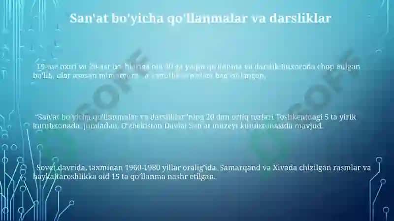 San'at va San'at Tarixi Adabiyotlari 3
