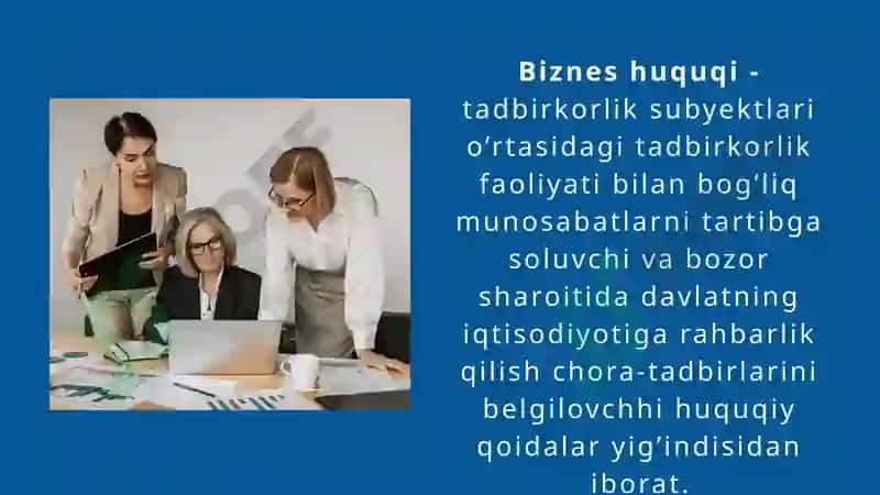 BIZNES HUQUQI TUSHUNCHASI VA MANBALARI 3