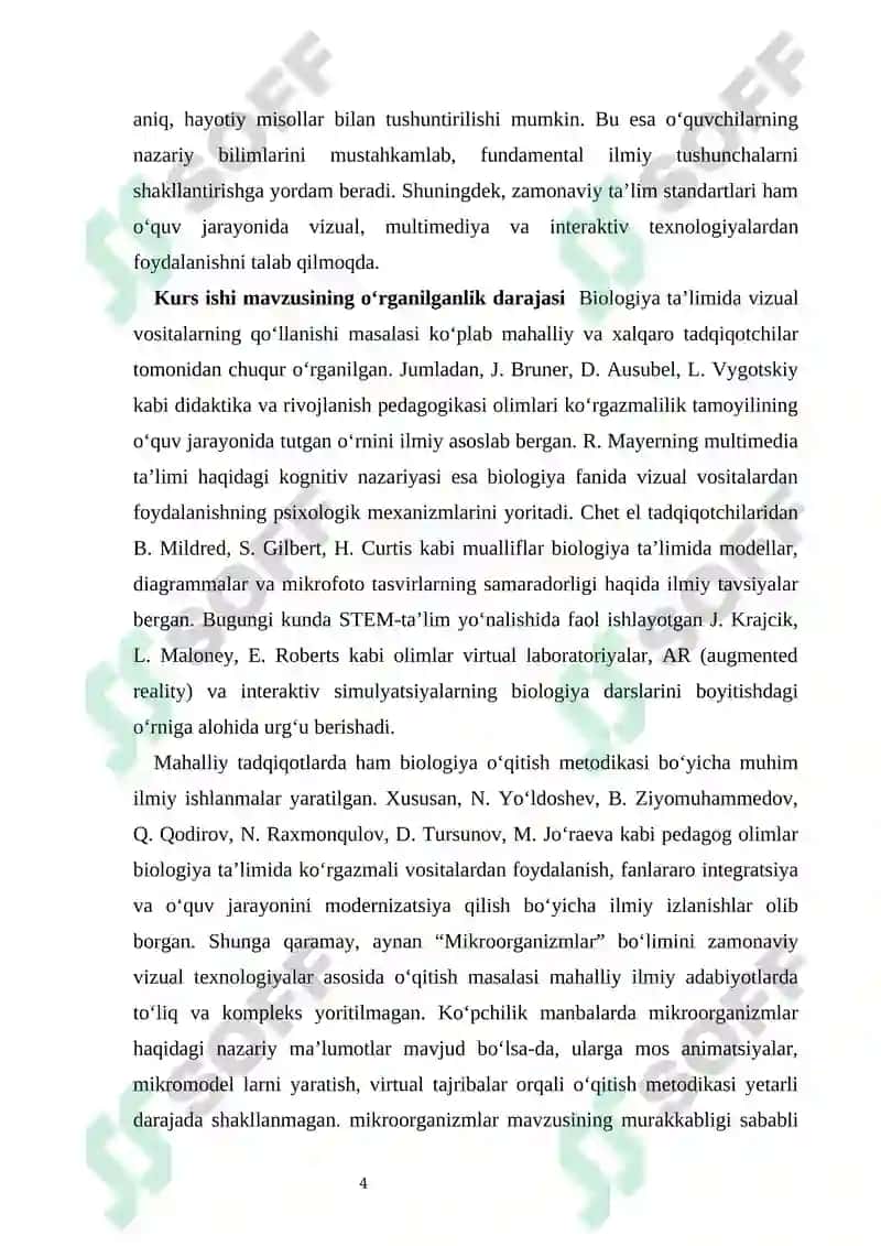 Mikroorganizmlar haqida bilimlarni o‘quvchilarga yetkazishda vizual vositalardan foydalanish metodikasi 3