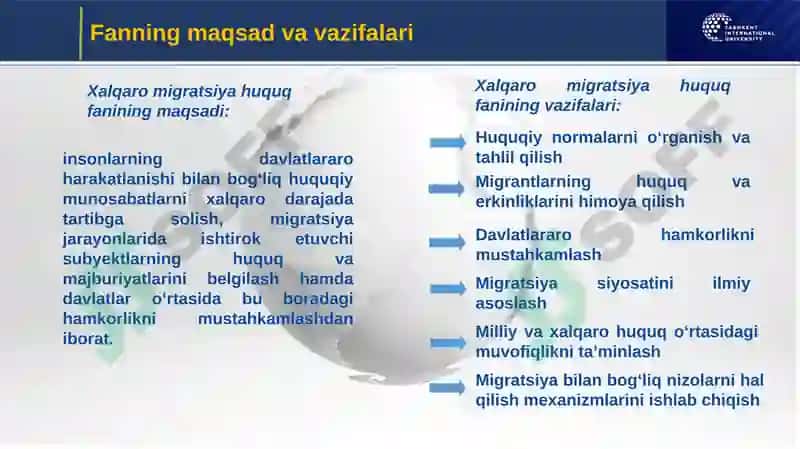 Xalqaro migratsiya huquqi fani 3