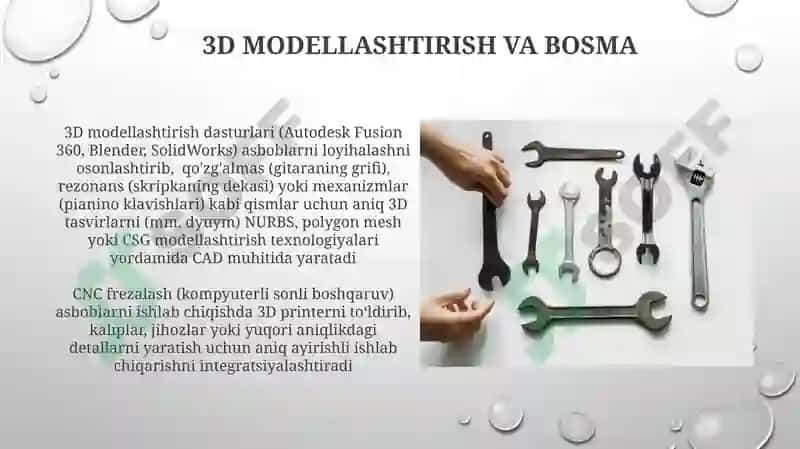 3D Modellashtirish va Bosma 3