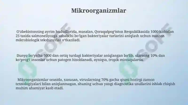 Mikrobiologia fanidan Laboratoriya Tashxisi 3