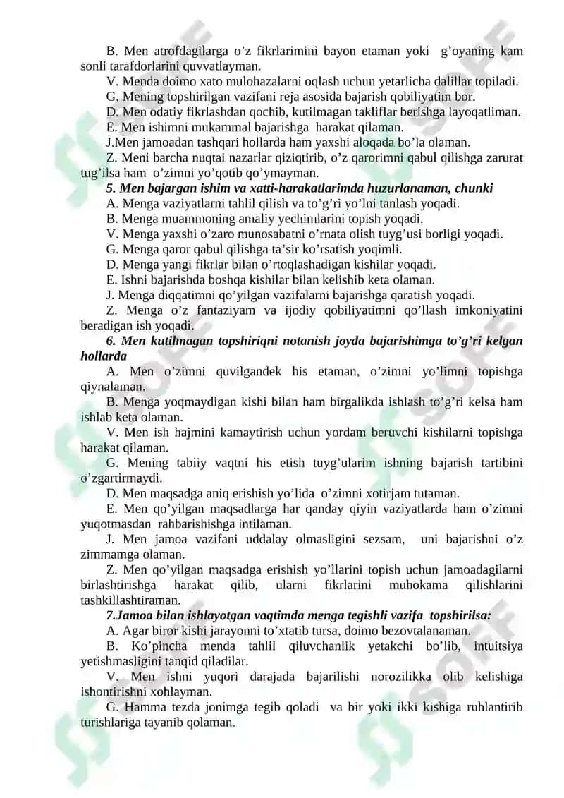 "JAMOAVIY ROLLARNI BAHOLASH” METODIKASI 3