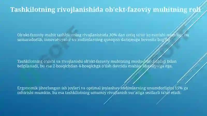 Ob'ekt-fazoviy muhitning rivojlanishida 3