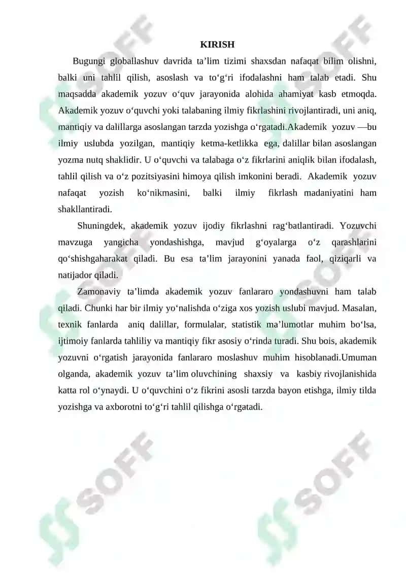 Akademik Yozuvning Mohiyati va Ahamiyati 3