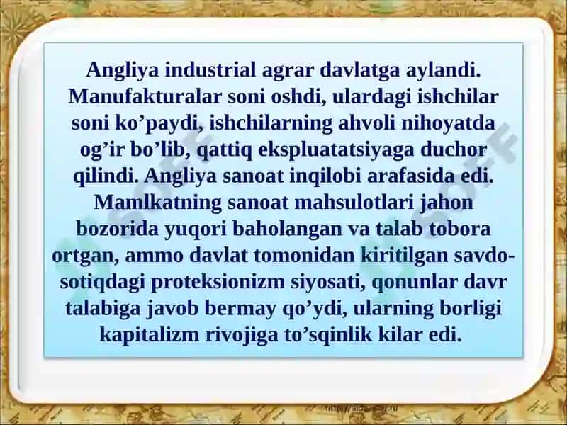 Angliya va fransiya klassik maktabning rivojlanishi 3
