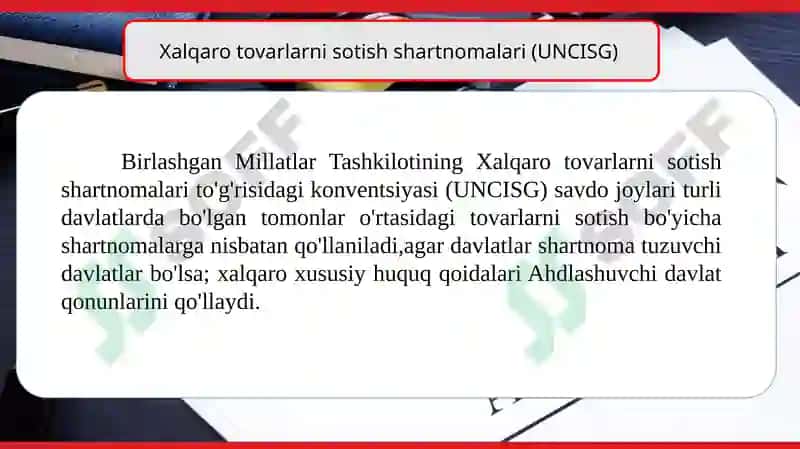 Xalqarotovarlarni sotish shartnomalari va Incoterm Shartnomalari 3