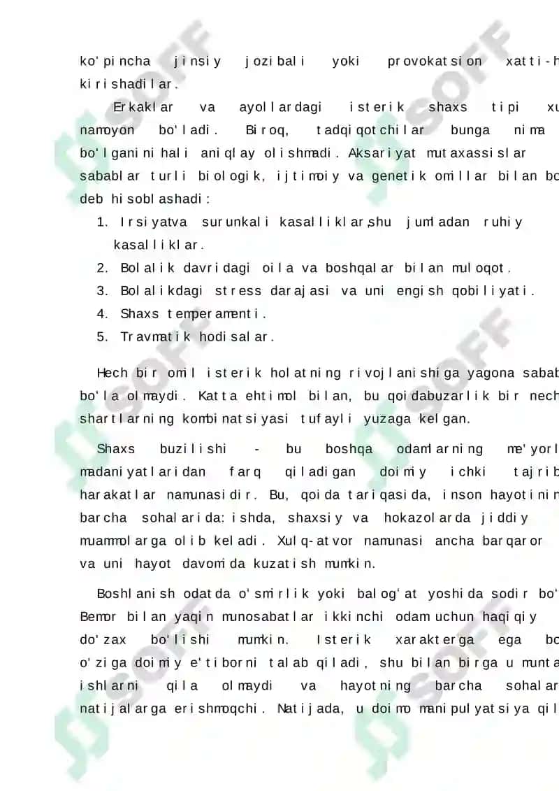 Shaxsiyatning buzilishi 3