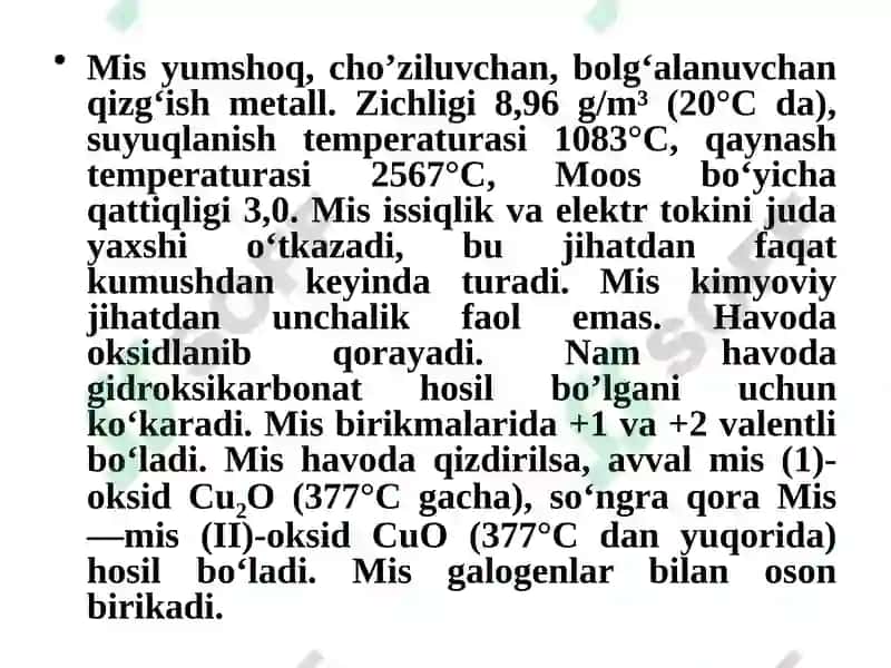 Davriysistemning b-Guruhi elementlari 3