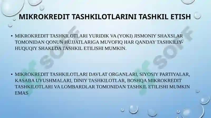 Mikrokredit Tashkilotlarini Tashkilitish 3
