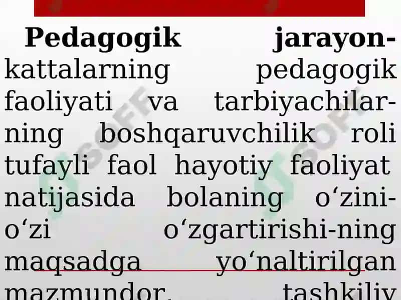 Yaxlit pedagogik jarayon 3