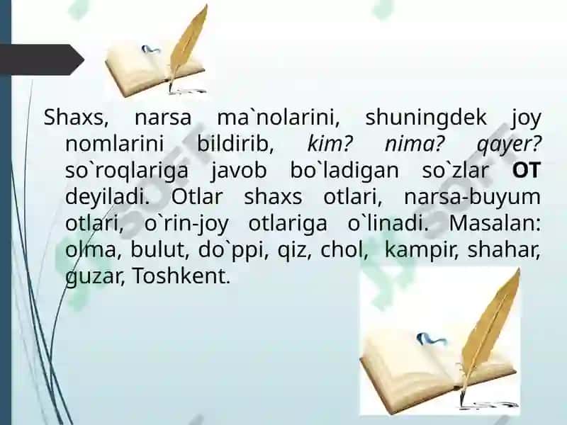 ot so'z turkumi 3