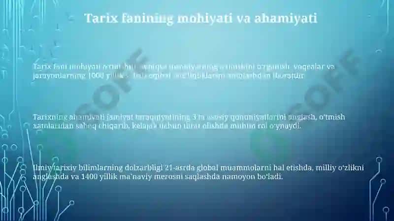 Tarix fani 3