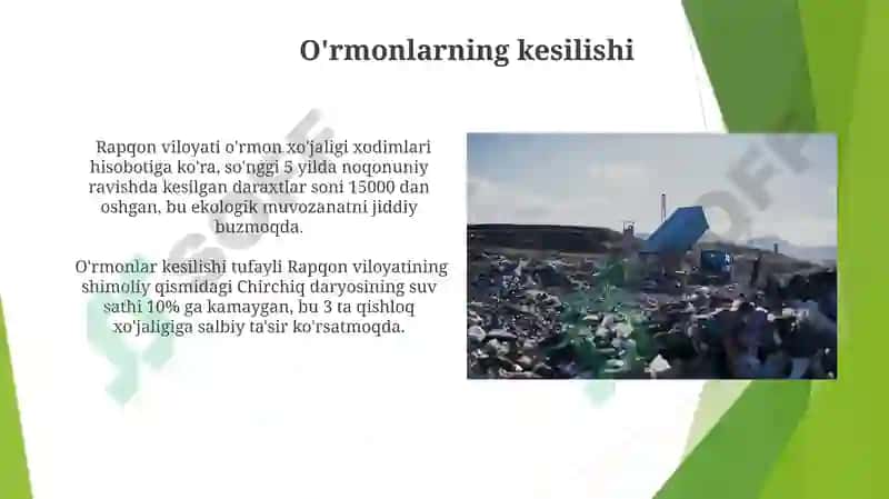 Rapqon hududida ekologik muammolar 3