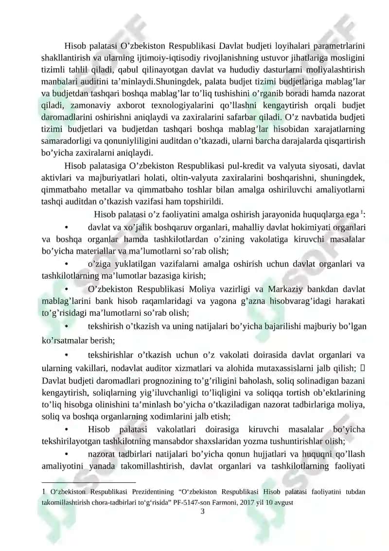 O’zbekiston Respublikasi Hisob palatasi 3