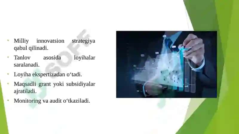 Xorijda innovatsion faoliyatni moliyalashtirish tartibi 3
