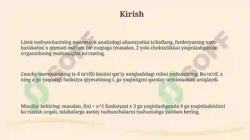 Cauchy teoremasi 3