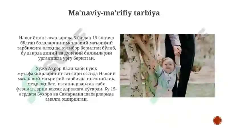 Navoiy asarlarida bola tarbiyasi 3