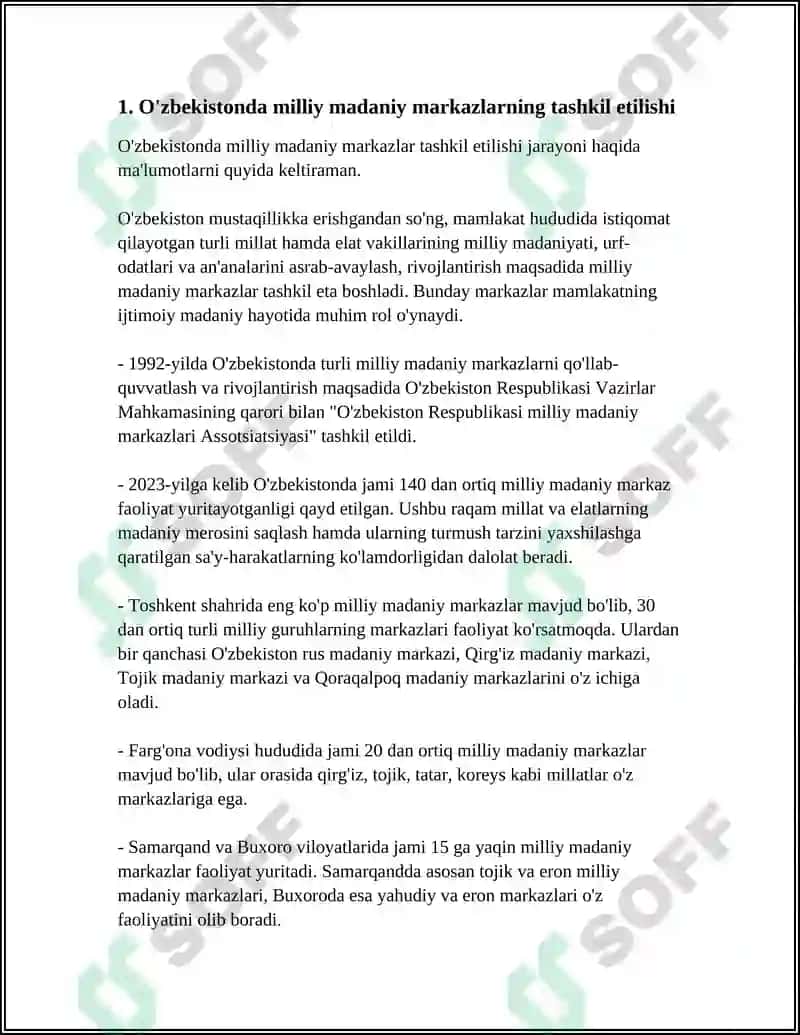 MUSTAQILLIK YILLARIDA OʻZBEKISTON MILLIY MADANIY MARKAZLAR FAOLIYATI 3