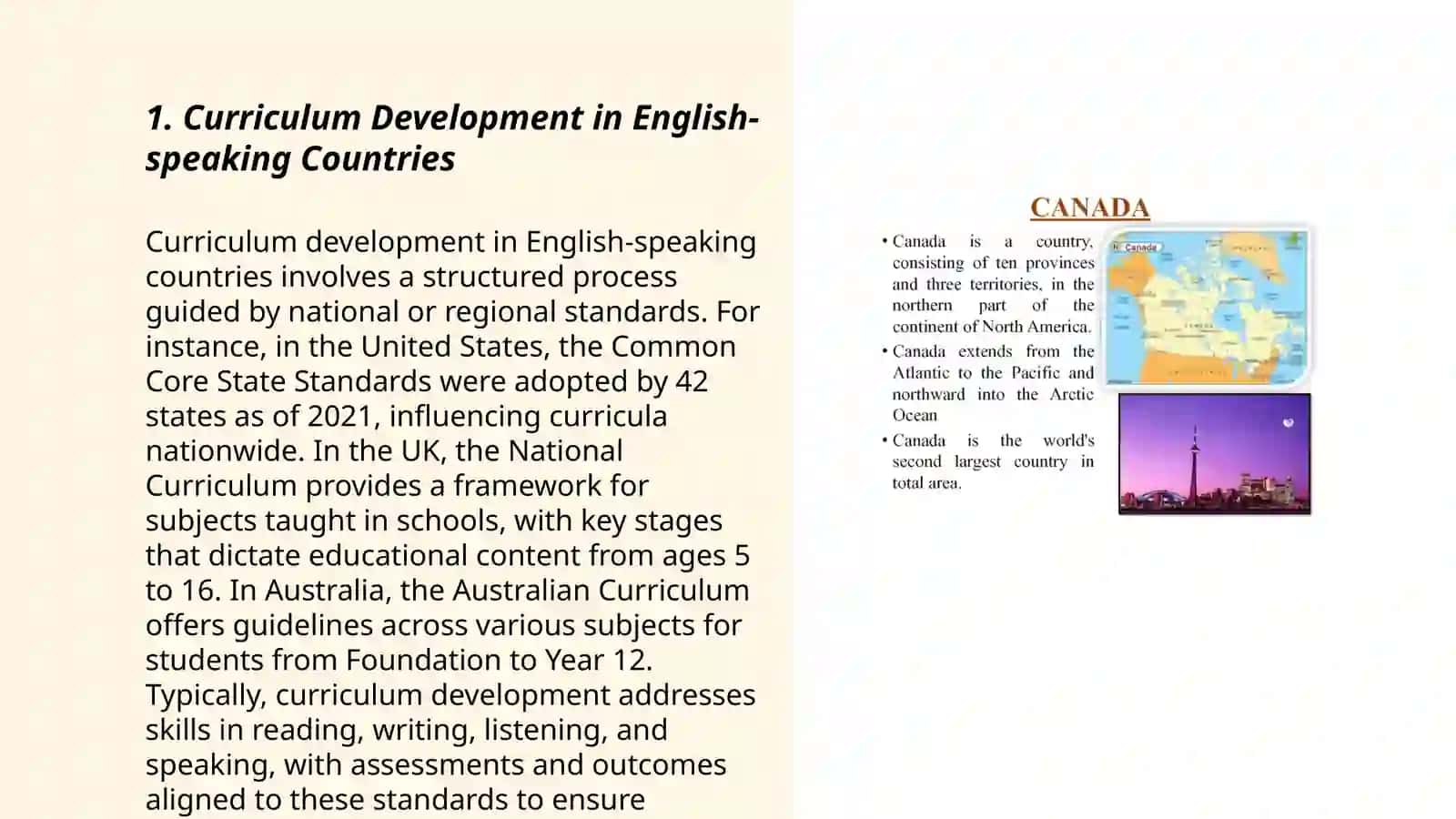 Curriculum Development in English-speaking Countries 3
