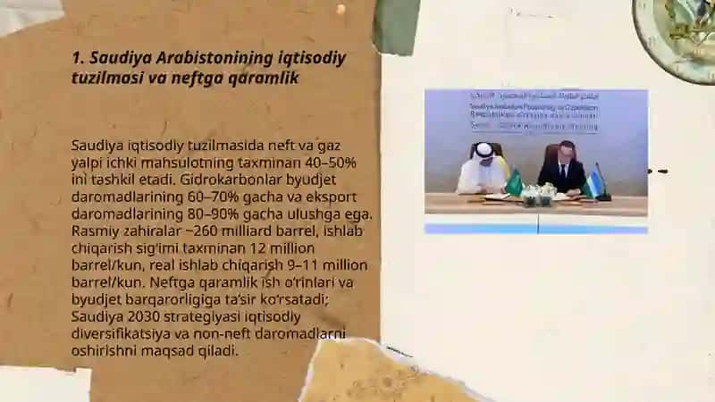 Saudiya Arabistoning iqtisodiyoti va "Saudi Version 2030" strategiyasi 3