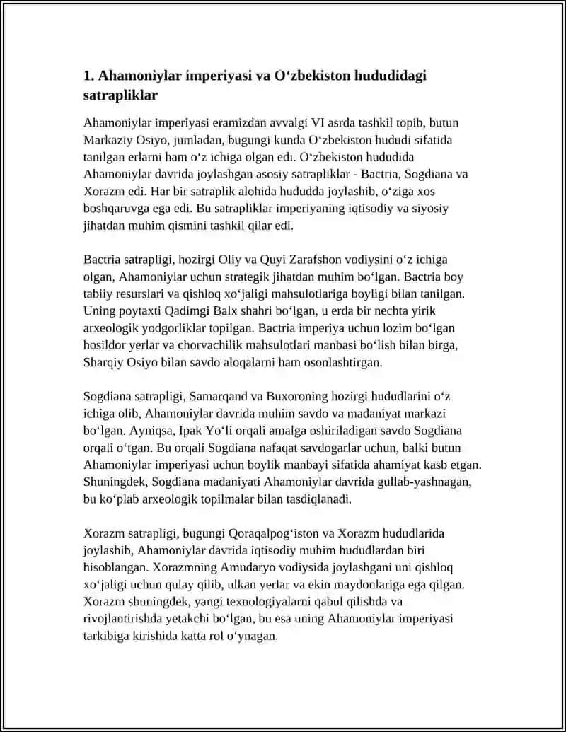 UZBEKISTON XUDUDIDAGI ANTIK DAVLAT 3