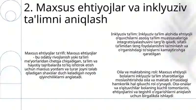Maxsus ehtiyojli o‘quvchilar uchun inklyuziv ta’lim: oila va maktabning o‘rni 3