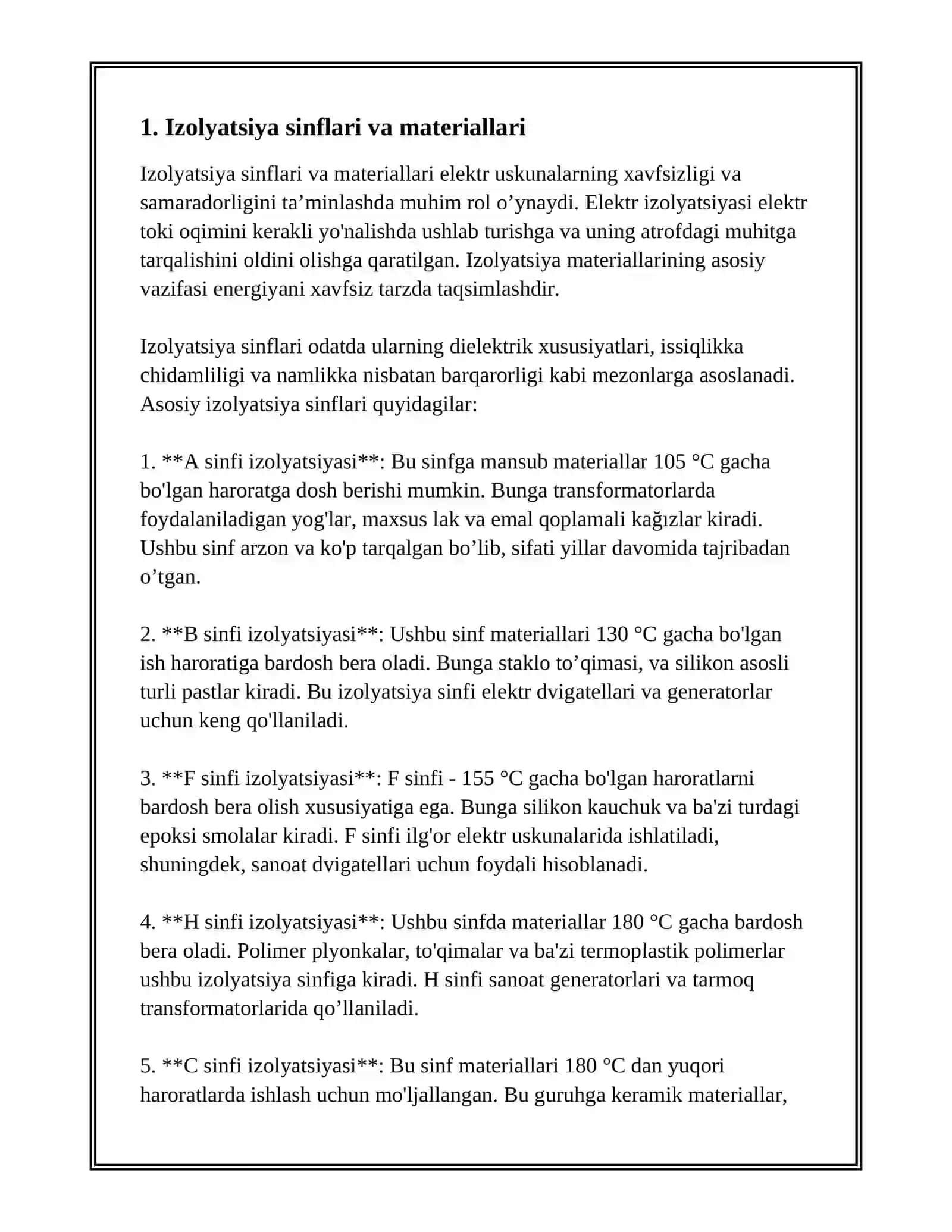 ELEKTR USKUNALARNING MAXSUS XUSUSIYATLARI 3