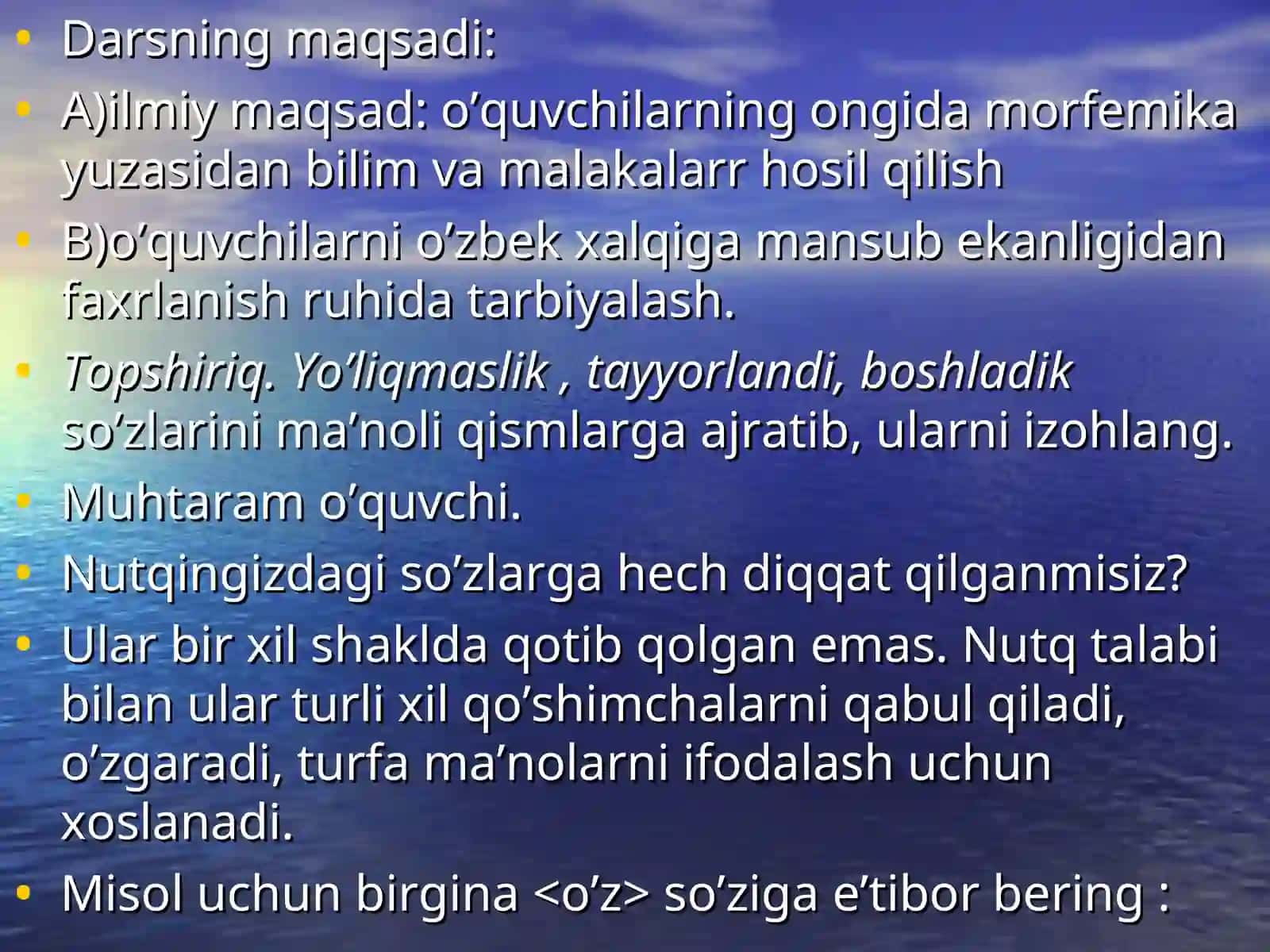 So’zlarning morfem tarkibi 3