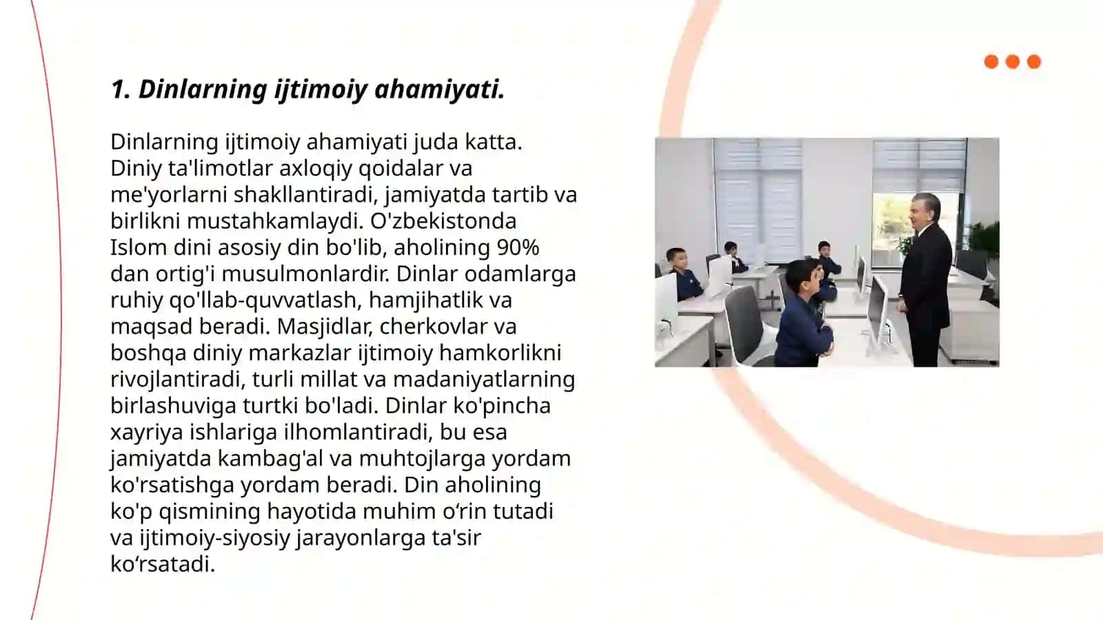 Dinlar va diniy tarkibni ijtimoiy iqtisodiy siyosiy jihatlari 3
