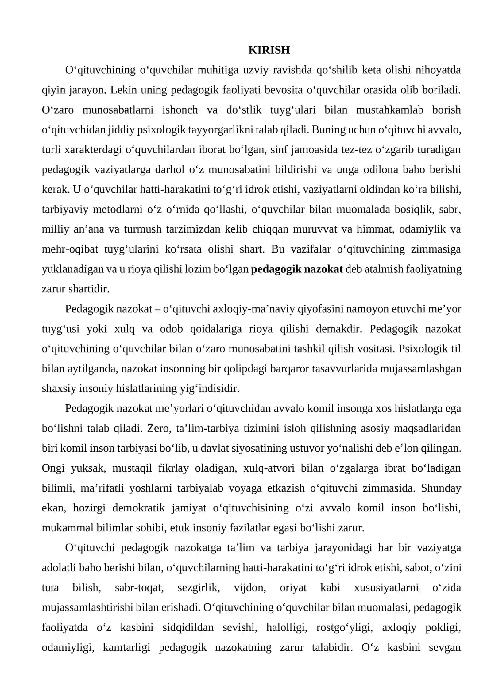 Pedagogik odob va pedagogik nazokatni o‘qituvchi faoliyatidagi o‘rni 3