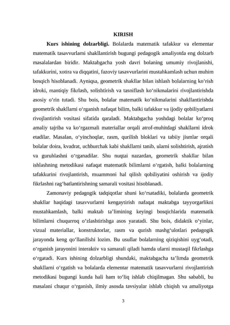 Bolalarda geometrik shakllar haqidagi tasavvurlarni kengaytirish 3