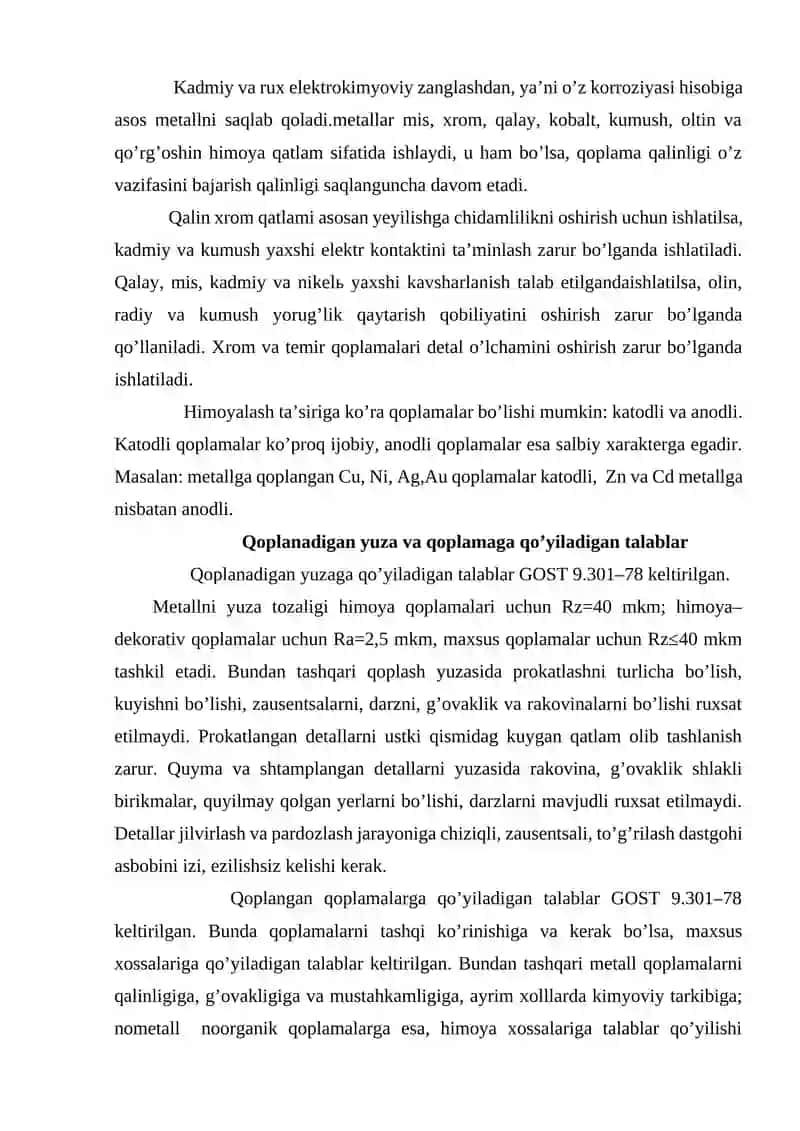 Galvanik qoplamalarni qoplash texnologiyalari 3