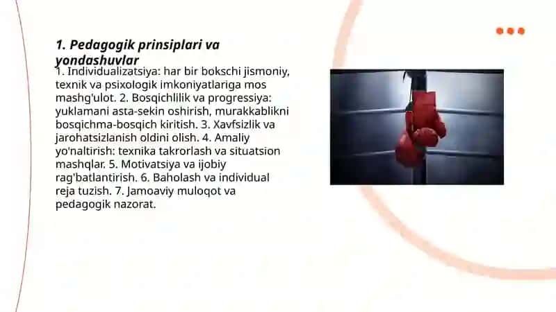 Boshlovchi bokschilar bilan ishlashda pedagogik faoliyatning xususiyatlari 3