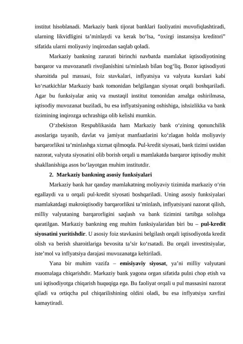 Markaziy bank va uning funksiyalari 3
