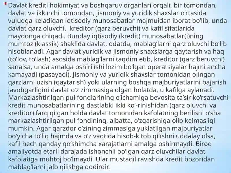 DAVLAT KREDITI 3